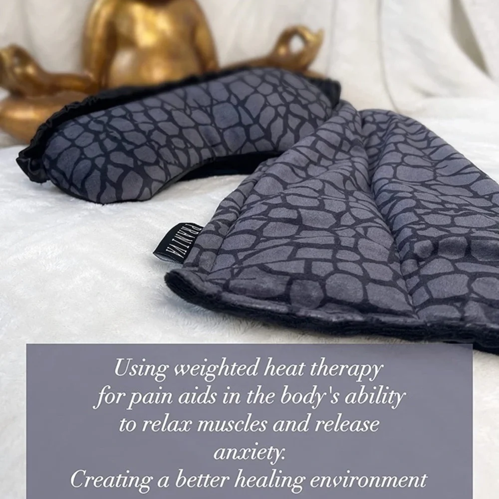 Brand New Praniva Aromatherapy Microwavable Neck Wrap & Weighted Eye Mask